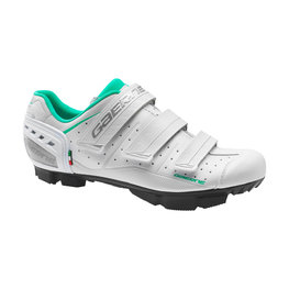 GAERNE Pantofi de ciclism - LASER LADY MTB  - alb/turcoaz